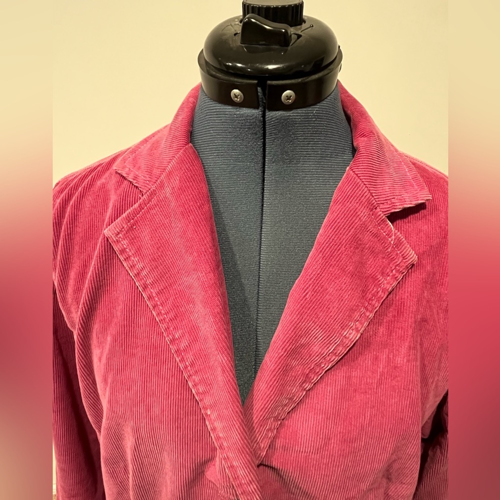 Pink Stretch Corduroy Jacket